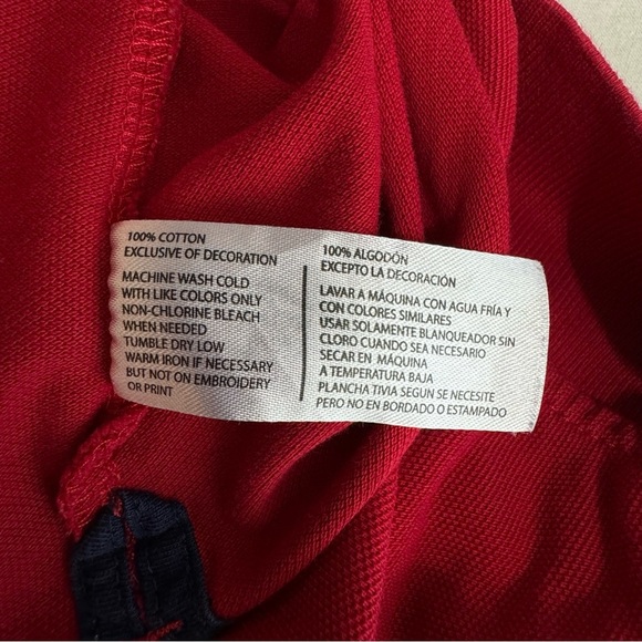 U.S. Polo Assn. Boys Red Polo Shirt - Picture 5 of 5